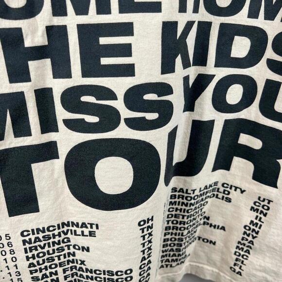 Jack Harlow Come Home The Kids Miss You Tour T Shirt Size Large 2022 Cream Color - Picture 2 of 5